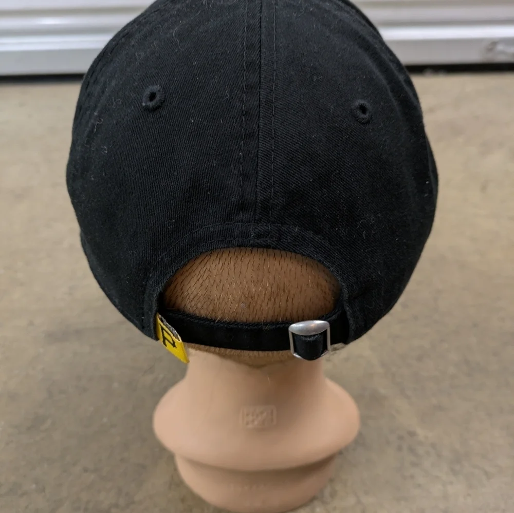 New Era Kids Black Hat with Yellow Lettering Pirates